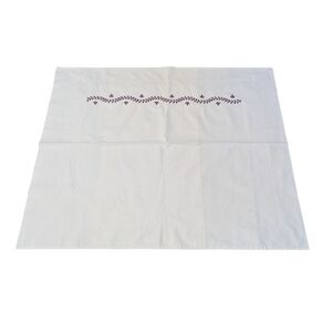 VTG Leron Pillow Sham Ivory Burgundy Floral Embroidery Quiet Luxury Old Money